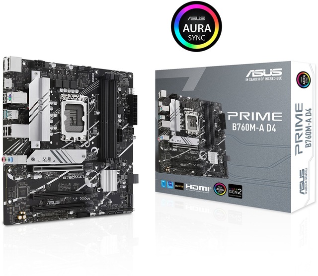 Asus Prime B760M-A D4 Intel B760 5333 MHz (OC) DDR4 Soket 1700 mATX Anakart